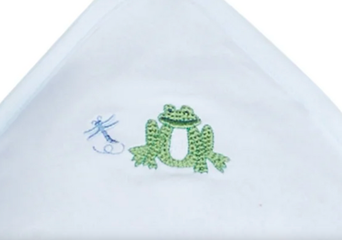 Hooded Towel Blue Frog