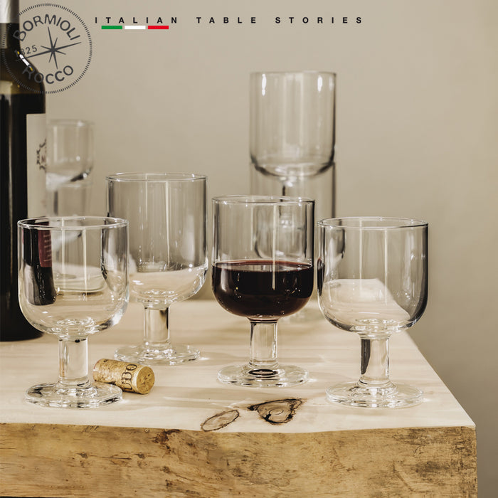 Hosteria Calice Vino Large 28 cl Vetro Temperato Set 6 Pz