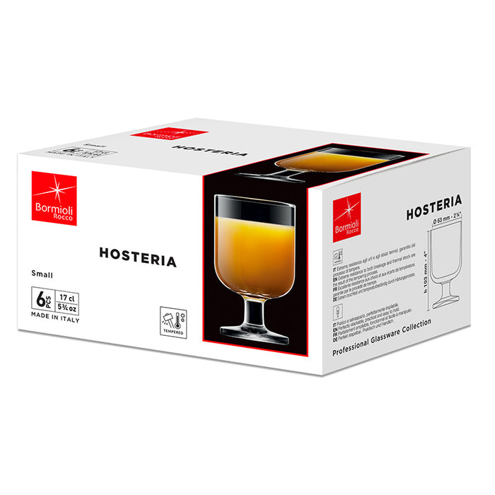 Hosteria Calice Vino Small 16,5 cl Vetro Temperato Set 6 Pz