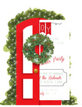 HW752 Holiday Door Die Cut Invitation