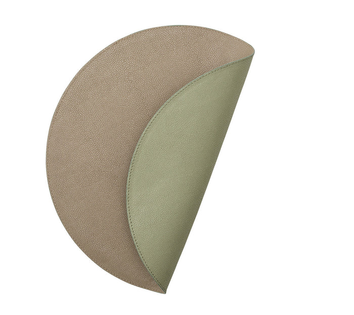 Icons Placemat in Sage & Khaki