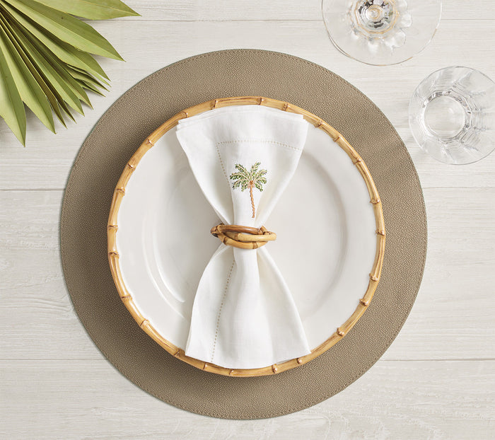 Icons Placemat in Sage & Khaki