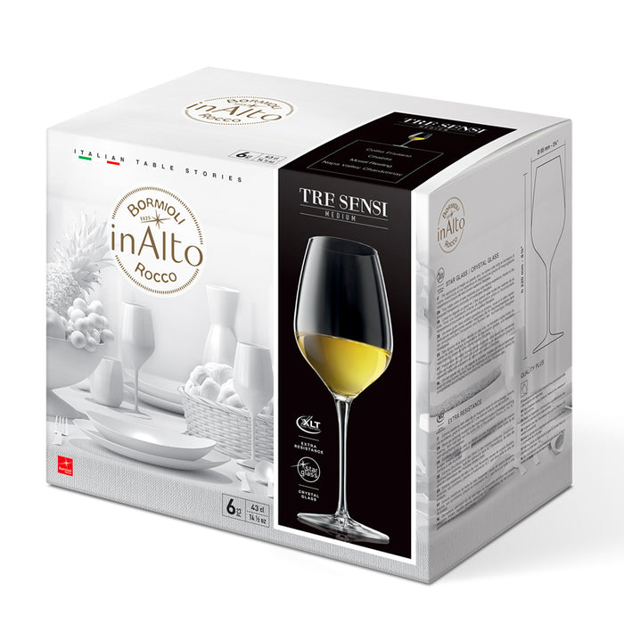 InAlto Tre Sensi Medium Calice Vino 43 cl Set 6 Pz