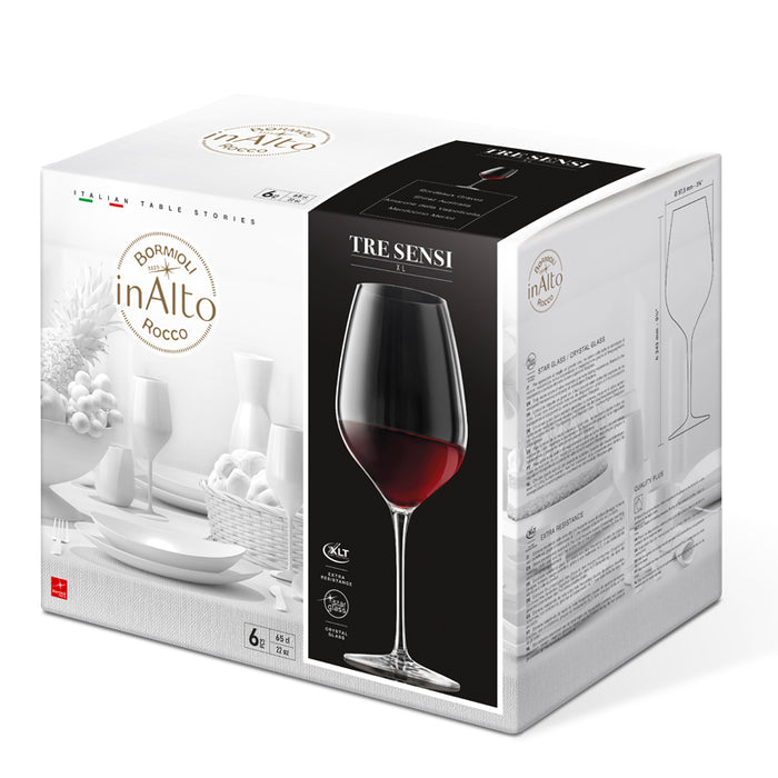 InAlto Tre Sensi XLarge Calice Vino 66 cl Set 6 Pz