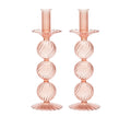 Iris Tall Candle Holder in Blush