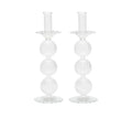 Iris Tall Candle Holder in Clear