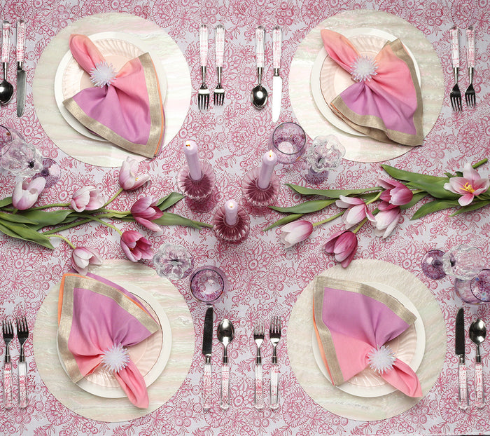 Iris Tall Candle Holder in Lavender