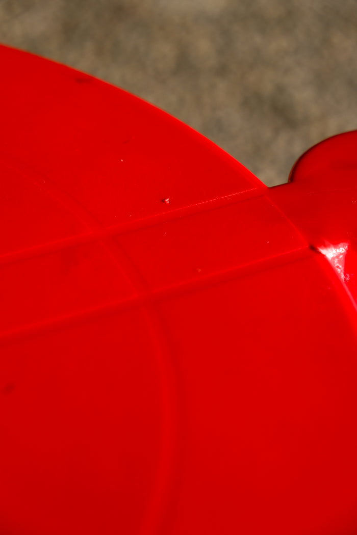 Kartell 'Stooble' Tripod Stool by Anna Castelli Ferrieri – Red, 1980