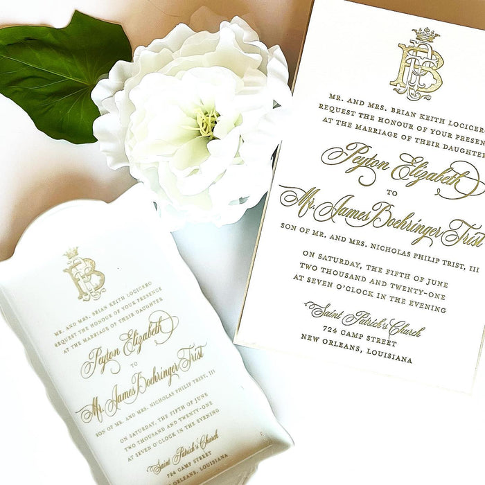 Keepsake Wedding Invitation Porcelain Jewelry Tray