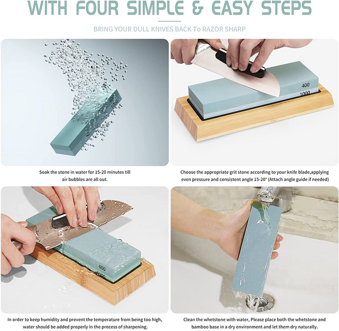 Knife Sharpening Stone Set