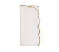 Luminance Napkin in White & Gold