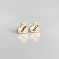 Mama City Heart Stud Earrings