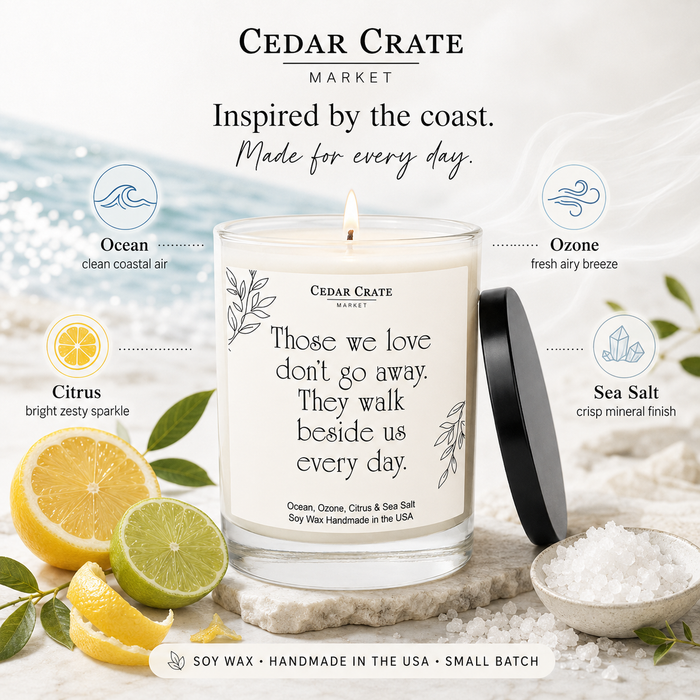 Memorial Candle, Floral Sandalwood Musk