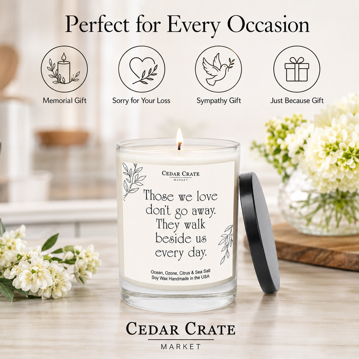 Memorial Candle, Floral Sandalwood Musk