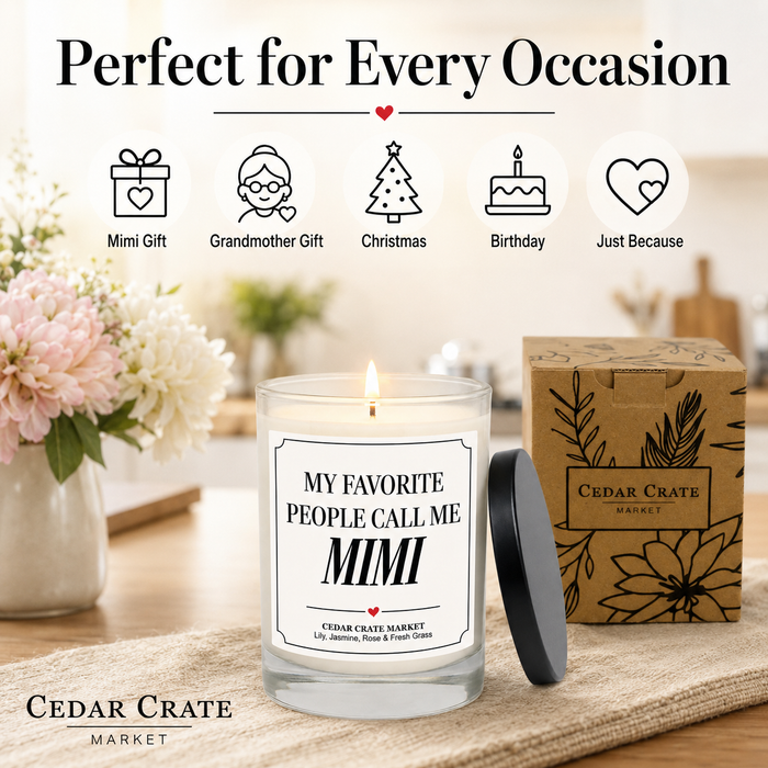 Mimi Candle, Lily & Wild Rose Floral Scent