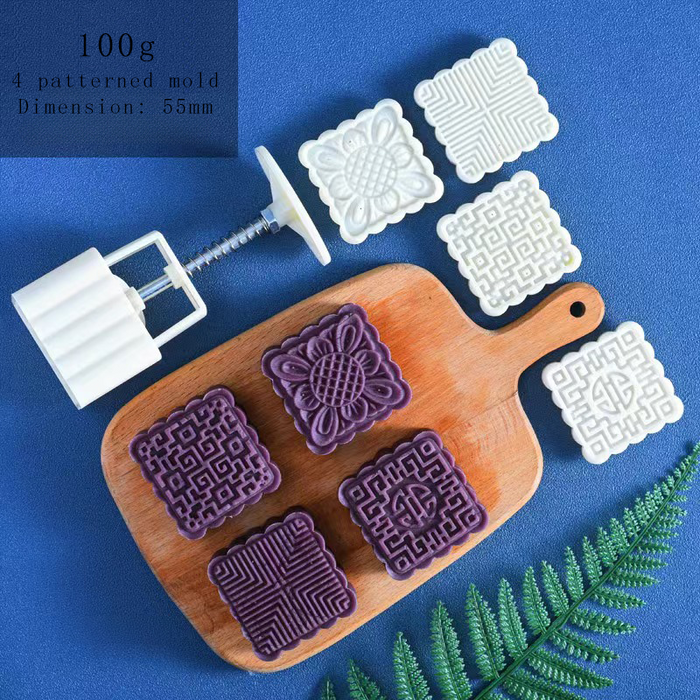 Moon Cake Making Set - 16 Patterns Total