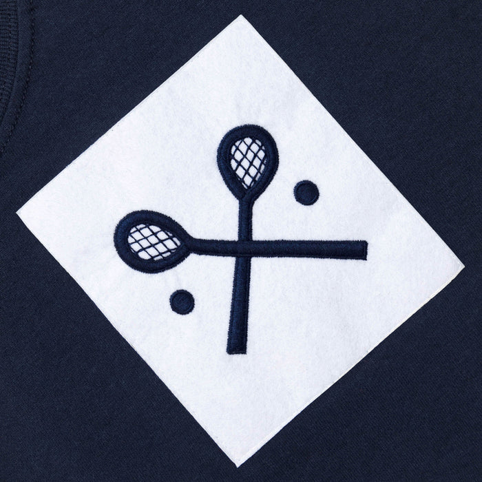 Navy Racquets Short Sleeve Tee