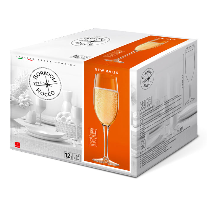 New Kalix Calice Flute 17 cl Set 12 Pz