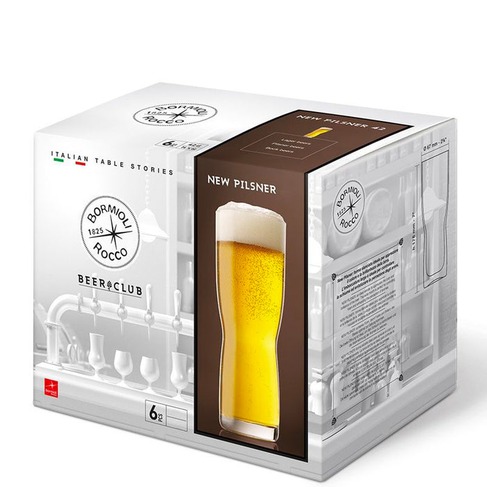 New Pilsner 58 cl Bicchiere Birra Set 6 Pz