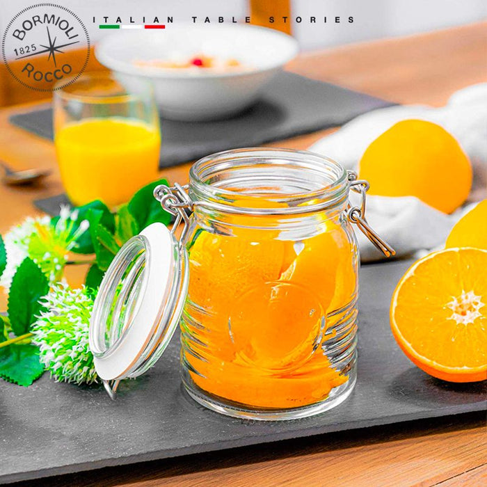 Officina 1825 Barattolo Per Alimenti 50 cl In Vetro con Chiusura Ermetica Set 6 Pz