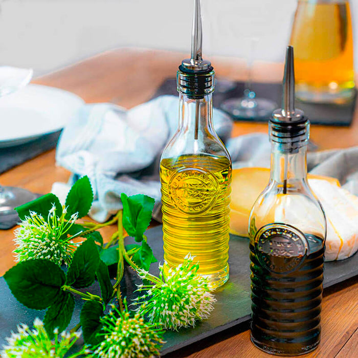 Officina 1825 Bottiglietta Olio e Aceto 26,8 cl Vintage con Beccuccio Inox