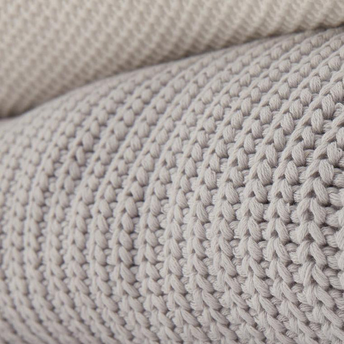 Organic Chunky Rib Knitted Throw