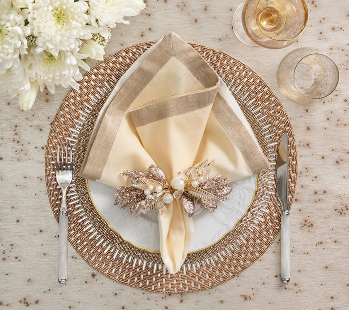 Palisade Placemat in Gold & Silver