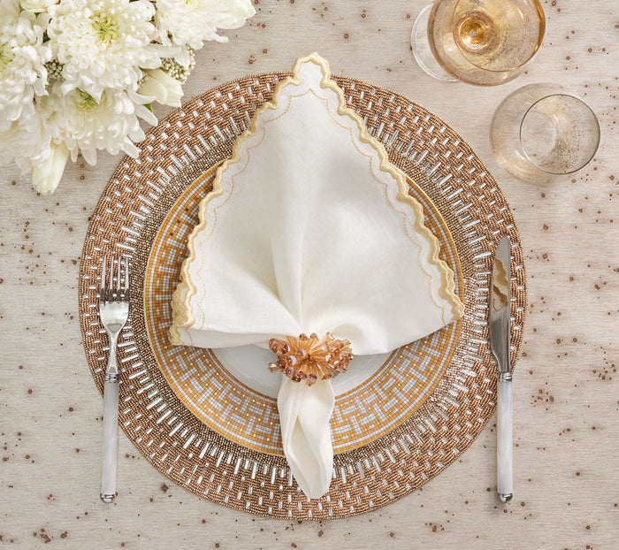 Palisade Placemat in Gold & Silver