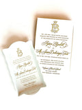 Keepsake Wedding Invitation Porcelain Jewelry Tray