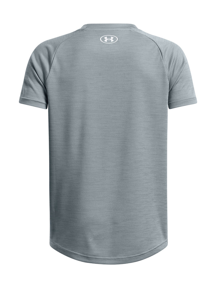 Polera manga corta Under Armour tech azul para niños