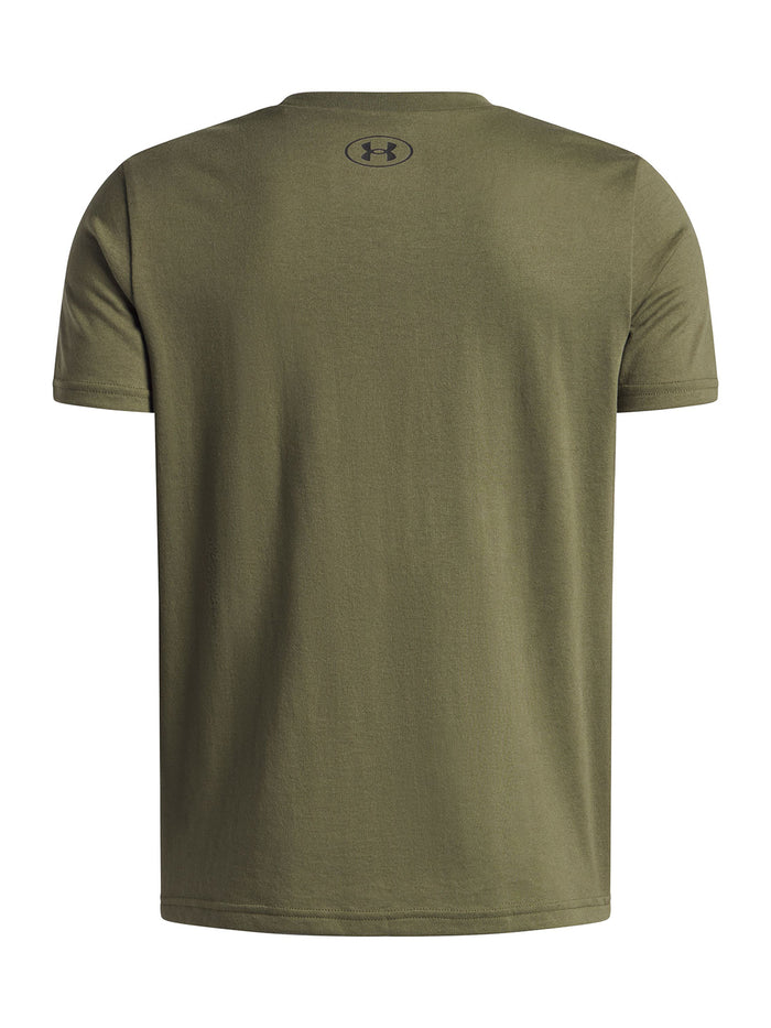 Polera manga corta Lifestyle para Niño Left chest Verde Under Armour
