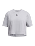 Polera manga corta Lifestyle para niña Rival gris Under Armour
