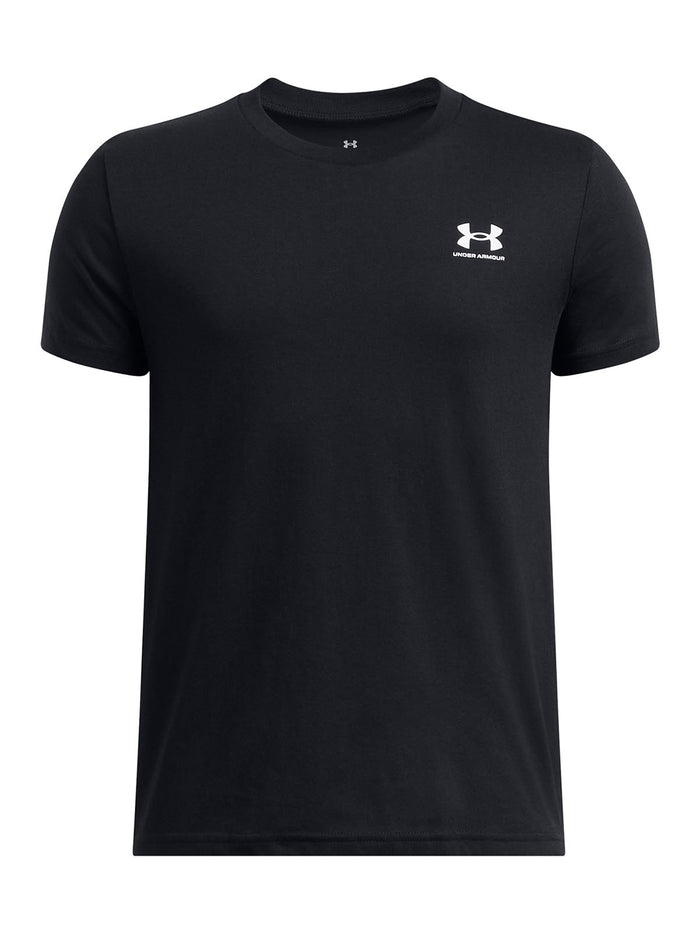 Polera manga corta UA Sportstyle LC negro para niño