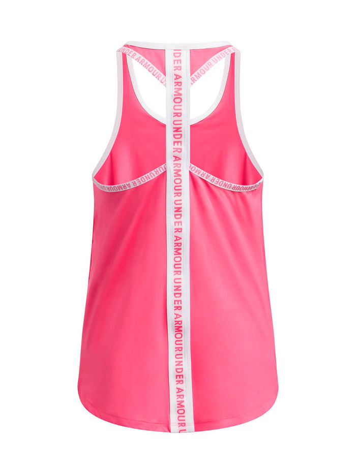 Polera sin mangas Under Armour knockout rosado para niñas