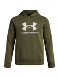 Polerón Lifestyle para niño Rival Fleece Big Logo verde Under Armour