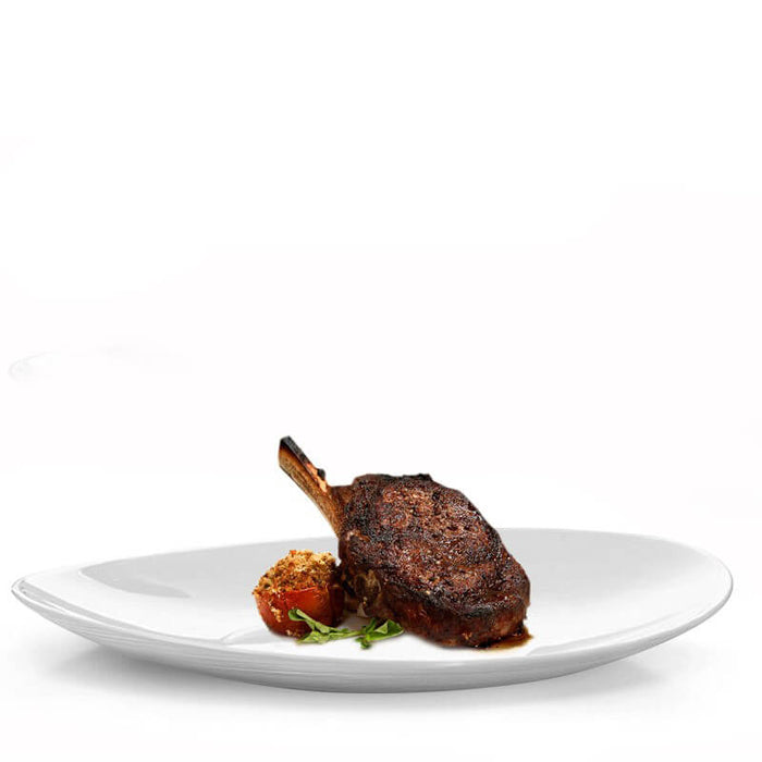 Prometeo Piatto Bistecca Cm 32x26 Opal Glass