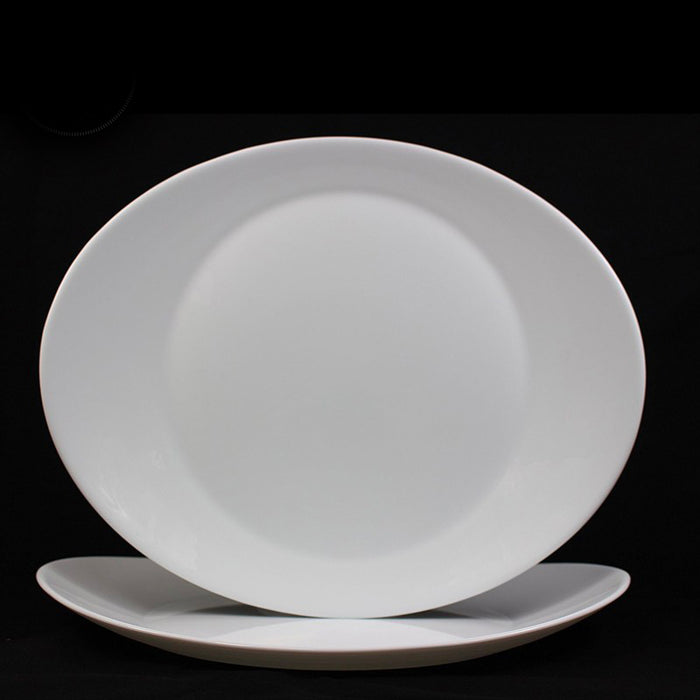 Prometeo Piatto Bistecca Cm 32x26 Opal Glass