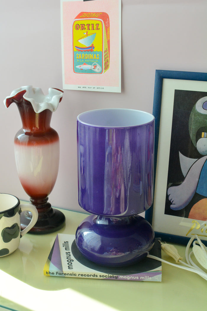 Purple lykta lamp