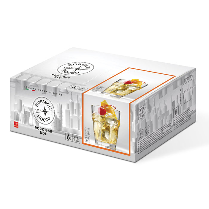 Rock Bar Bicchiere Dof 39 cl Set 6 Pz