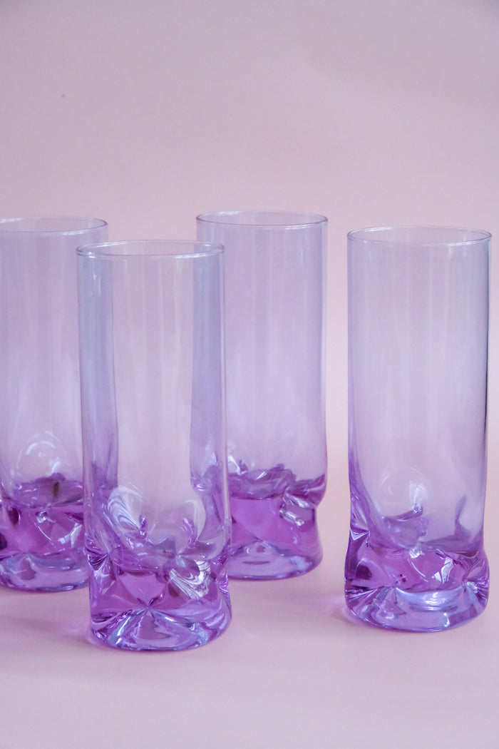 Set of five alexandrite glasses