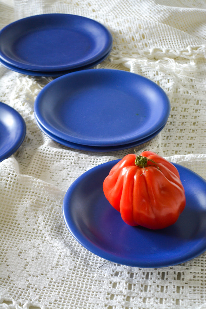 Set of six breakfast plates