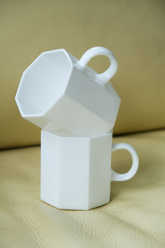 Set of two Arcoroc mugs