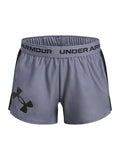 Shorts Under Armour tech play up logo gris para niñas