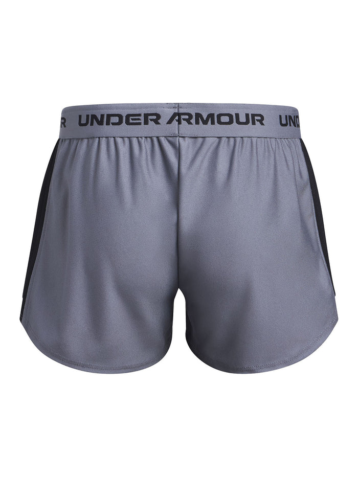 Shorts Under Armour tech play up logo gris para niñas