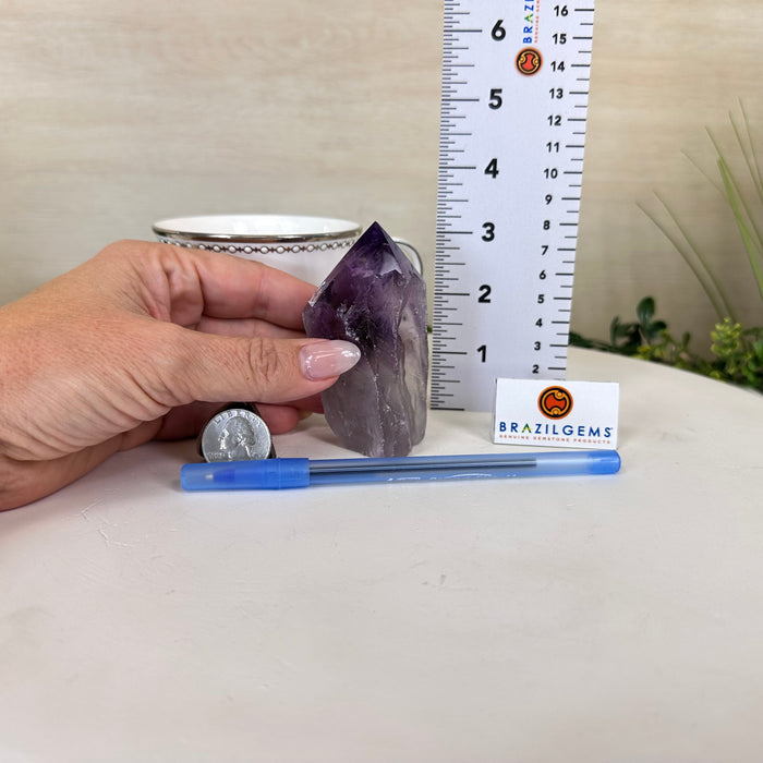 Super Quality Amethyst Crystal Foot & Point 3.4” Tall #3102AM-040 (Buy 2+ Get 30% Off)