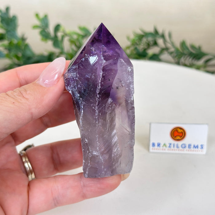 Super Quality Amethyst Crystal Foot & Point 3.4” Tall #3102AM-040 (Buy 2+ Get 30% Off)