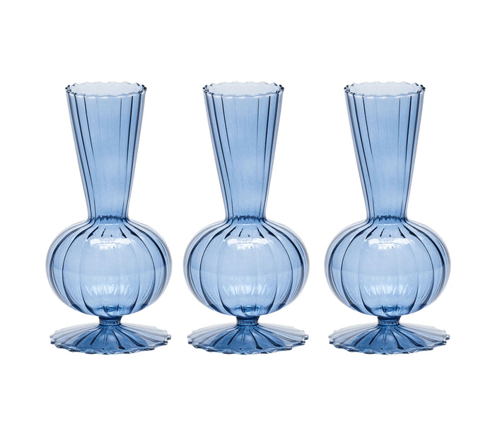 Tess Bud Vase in Cadet