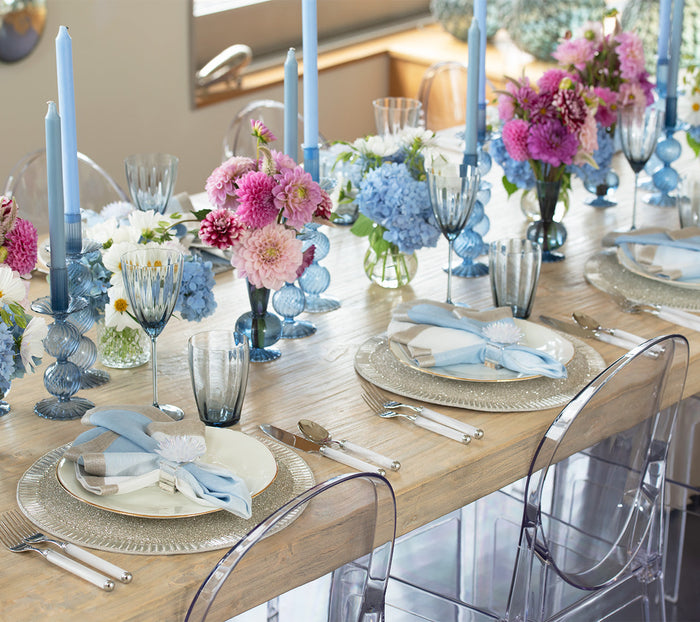 Tess Bud Vase in Cadet