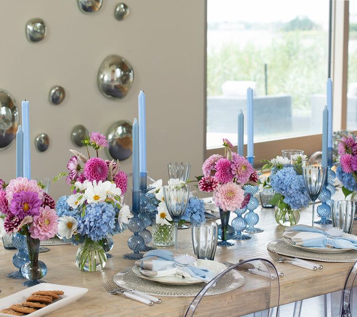 Tess Bud Vase in Cadet