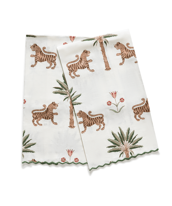Tiger Palm Guest Towels